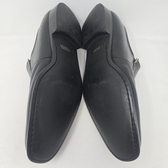 MAGNANNI Mens Black Leather \
